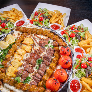 kabab mix platter for 4 people
