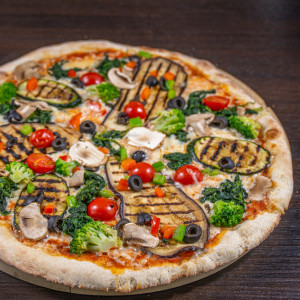 Vegetarian pizza Cucccini
